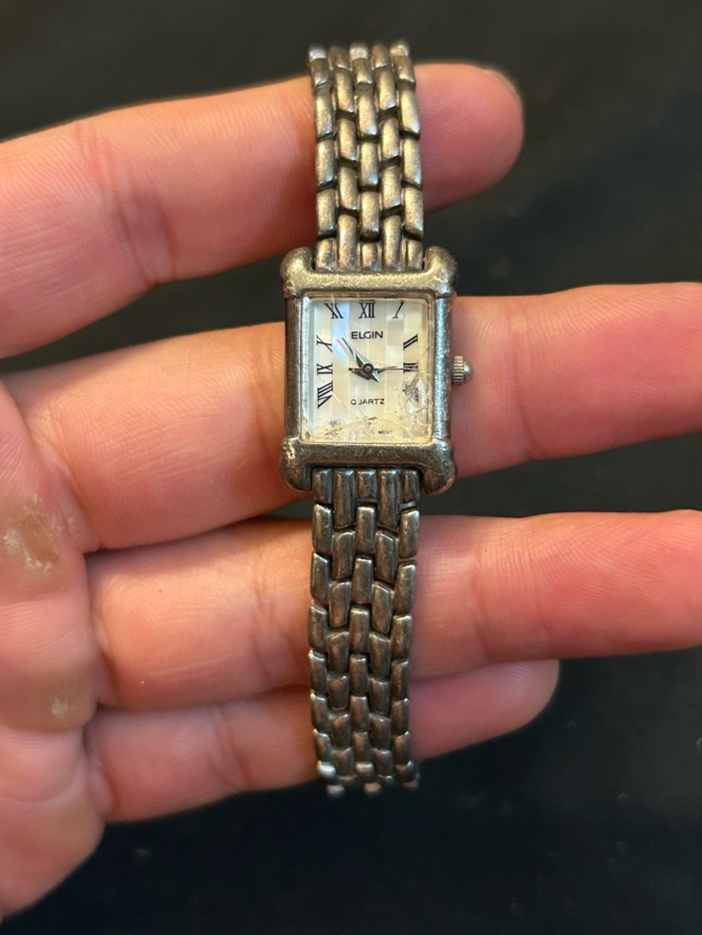 Vintage 925 Ladies Elgin Watch (Not Running)
